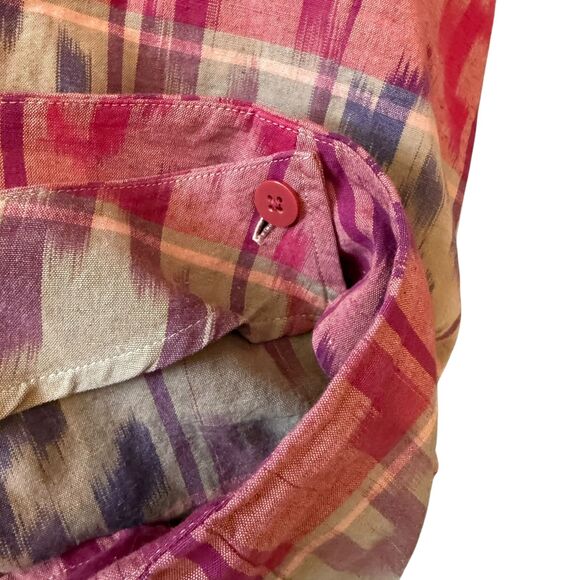 Lauren Ralph Lauren Wrap Skirt Women's 22W PLUS Geo Ikat Cotton Knee-Length NWT - Picture 12 of 16